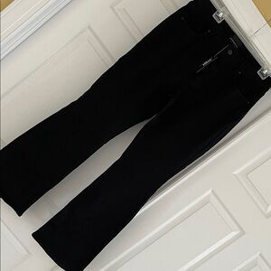 NWT WHBM Hi-Rise Sculpt Skinny Flare Black Jeans Sz 14